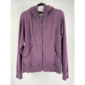 American Giant Classic Full Zip Hoodie Purple Pockets Size XL